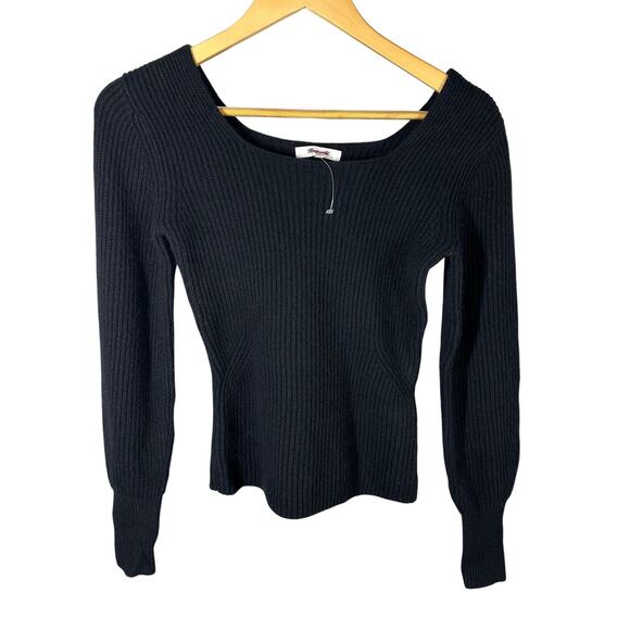Madewell Leyton Square Neck Pullover Wool Cashmere Blend Sweater Size XXS - Picture 1 of 8